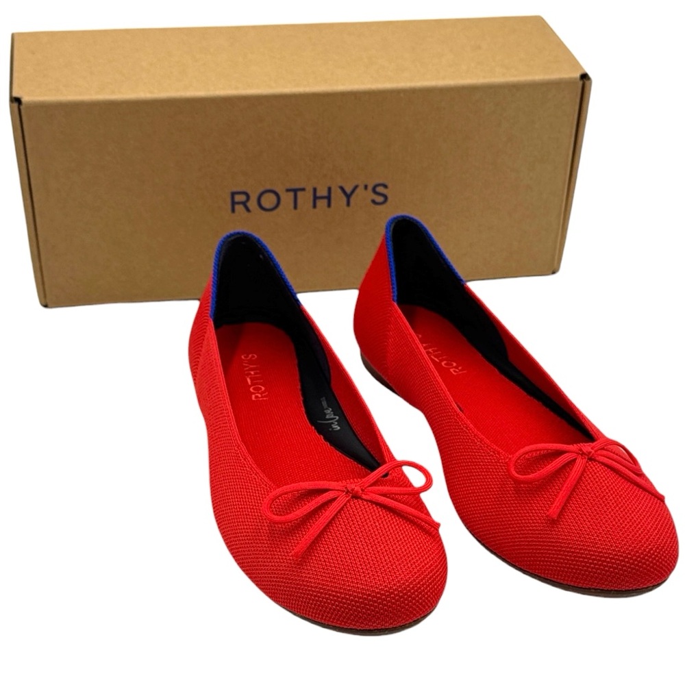 Rothy’s The Ballet Flat – Glamour Red Size 8.5